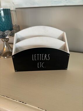 Rae Dunn Letters Etc. Wooden Mail Organizer